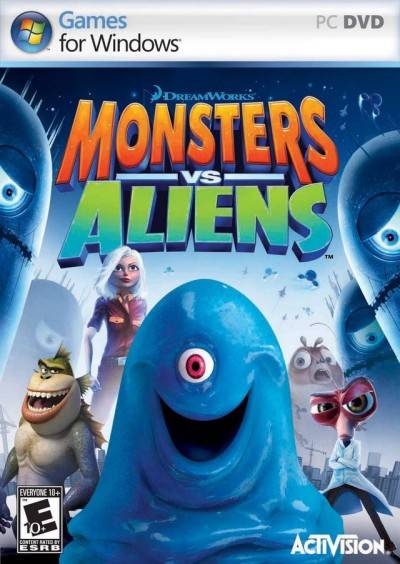 Постер Монстры против пришельцев / Monsters vs. Aliens: The Videogame (ENG/2009) бесплатно