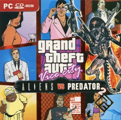 Постер GTA Vice City - Aliens vs Predator (2006/RUS) бесплатно